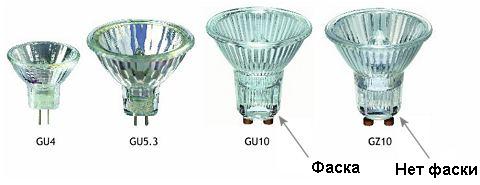 Галогеновые лампочки направленного света. GU4, GU5.3, GU10, GZ10 Галогеновые лампочки направленного света.
