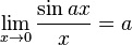 Пределы тригонометрических функций 5. Таблица пределов функций