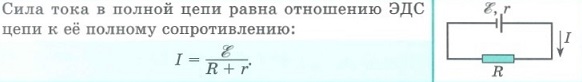 Закон Ома для полной цепи