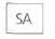 Условное графическое обозначение. Внешний блок VRV, VRF, сплит-системы с воздушным охлаждением (буквы SA). Значок на чертеже. Код обозначения 3.2.03.