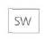 Условное графическое обозначение. Внешний блок VRV, VRF, сплит-системы с водяным охлаждением (буквы SW). Значок на чертеже. Код обозначения  3.2.04.